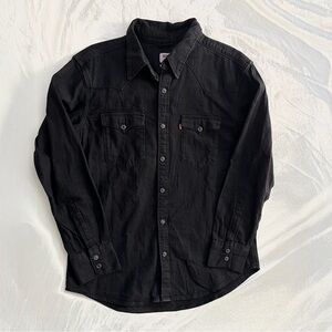 Classic Levis black western style shirt L